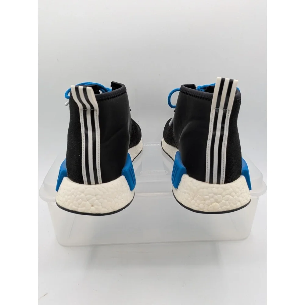 Adidas NMD Chukka Porter Shoes Mens Size 9.5 Black Blue Boost Sneakers CP9718